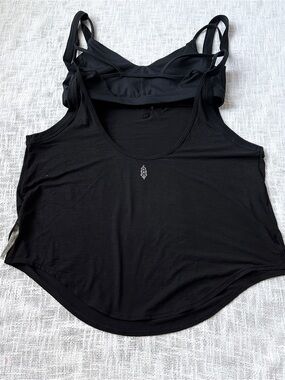 Free People Movement Batter Up Layered Tank Top 🌑 Size Medium